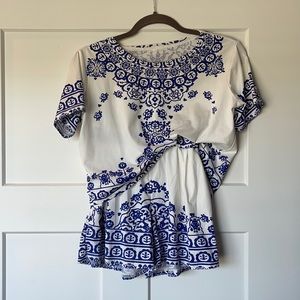 Crop Top and Shorts Set